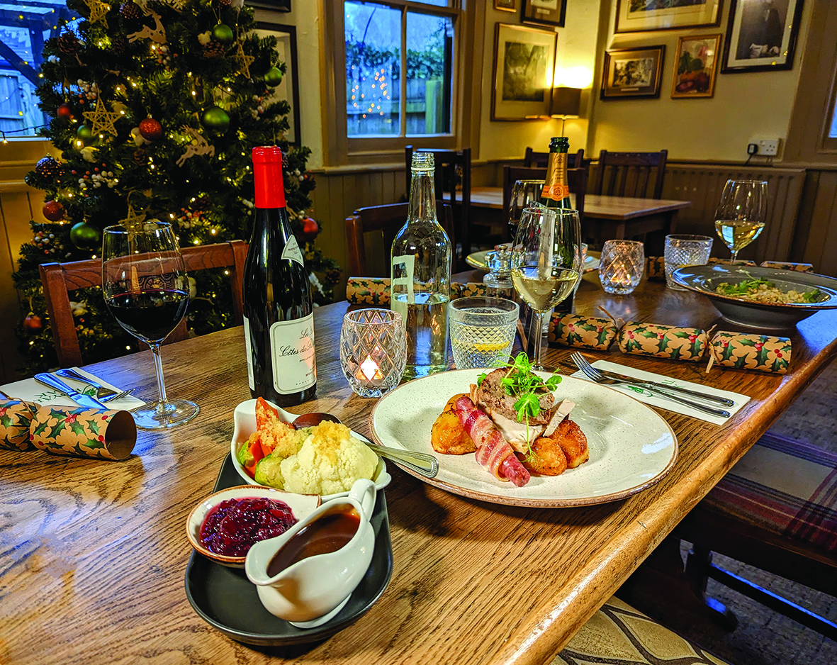Festive food at The Royal Oak