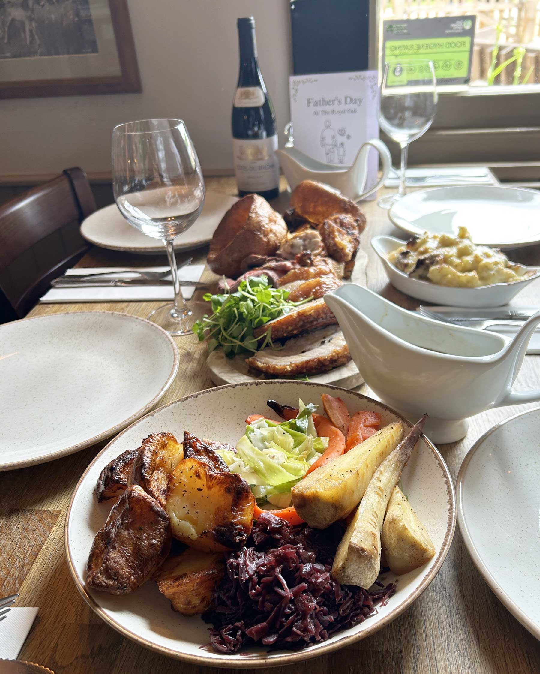 Father's Day food at The Royal Oak